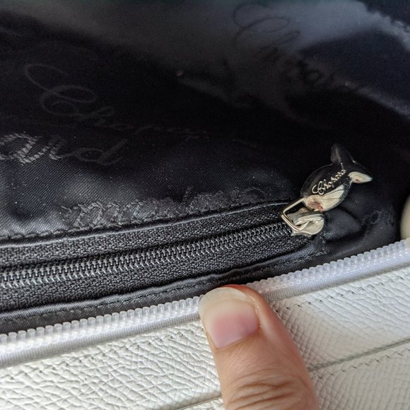 Chopard Happy Fish Handbag Purse Navy Blue White - Picture 4 of 7